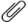 Attachment icon is a paperclip image flat design style